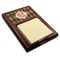 Brown Argyle Red Mahogany Sticky Note Holder (Personalized)