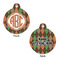 Brown Argyle Round Pet ID Tag - Large - Approval