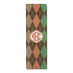 Brown Argyle Runner Rug - 3.66'x8' (Personalized)