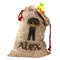 Brown Argyle Santa Sack (Personalized)