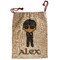 Brown Argyle Santa Sack - Front (Personalized)