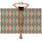 Brown Argyle Sarong (with Model)