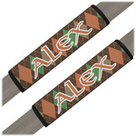Brown Argyle Seat Belt Covers (Set of 2) (Personalized)