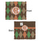 Brown Argyle Security Blanket - Front & Back View