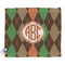 Brown Argyle Security Blanket - Front View