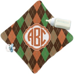 Brown Argyle Security Blanket (Personalized)