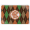 Brown Argyle Serving Tray (Personalized)