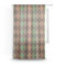 Brown Argyle Sheer Curtain