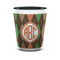 Brown Argyle Shot Glass - Two Tone - FRONT