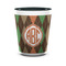 Brown Argyle Ceramic Shot Glass - 1.5 oz - Two Tone - Single (Personalized)