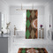 Brown Argyle Shower Curtain - Custom Size