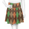Brown Argyle Skater Skirt