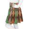 Brown Argyle Skater Skirt - Side