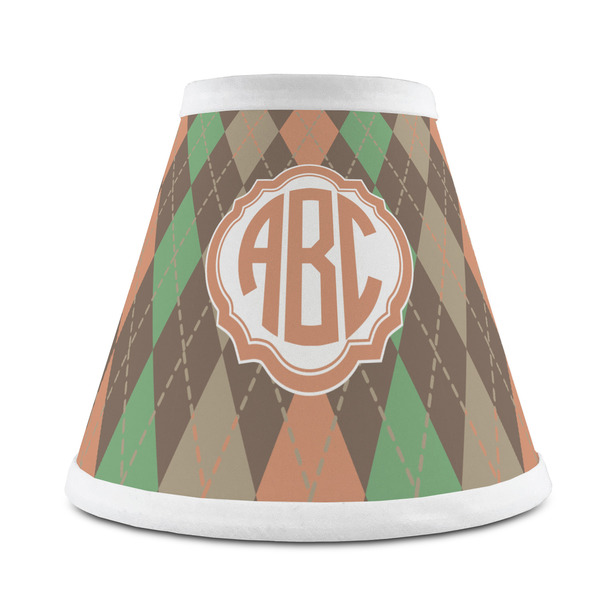 Custom Brown Argyle Chandelier Lamp Shade (Personalized)