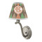 Brown Argyle Small Chandelier Lamp - LIFESTYLE (on wall lamp)