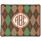 Brown Argyle Small Gaming Mats - FRONT