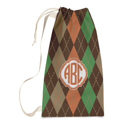 Brown Argyle Laundry Bags - Small (Personalized)