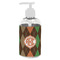 Brown Argyle Plastic Soap / Lotion Dispenser (8 oz - Small - White) (Personalized)