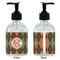 Brown Argyle Glass Soap/Lotion Dispenser - Approval