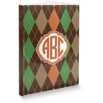 Brown Argyle Softbound Notebook - 5.75" x 8" (Personalized)
