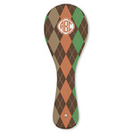 Brown Argyle Ceramic Spoon Rest (Personalized)