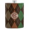 Brown Argyle Stainless Steel Flask