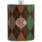 Brown Argyle Stainless Steel Flask (Personalized)