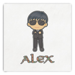 Brown Argyle Paper Dinner Napkins (Personalized)