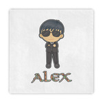 Brown Argyle Standard Decorative Napkins (Personalized)