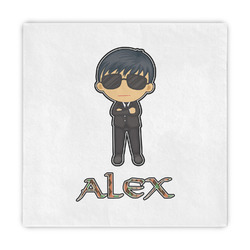 Brown Argyle Standard Decorative Napkins (Personalized)