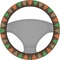 Brown Argyle Steering Wheel Cover