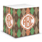 Brown Argyle Sticky Note Cube (Personalized)