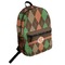 Brown Argyle Student Backpack (Personalized)