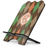 Brown Argyle Stylized Tablet Stand (Personalized)