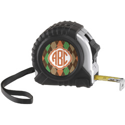 Brown Argyle Tape Measure (25 ft) (Personalized)