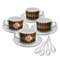 Brown Argyle Tea Cup - Set of 4