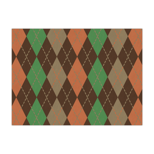 Custom Brown Argyle Large Tissue Papers Sheets - Heavyweight