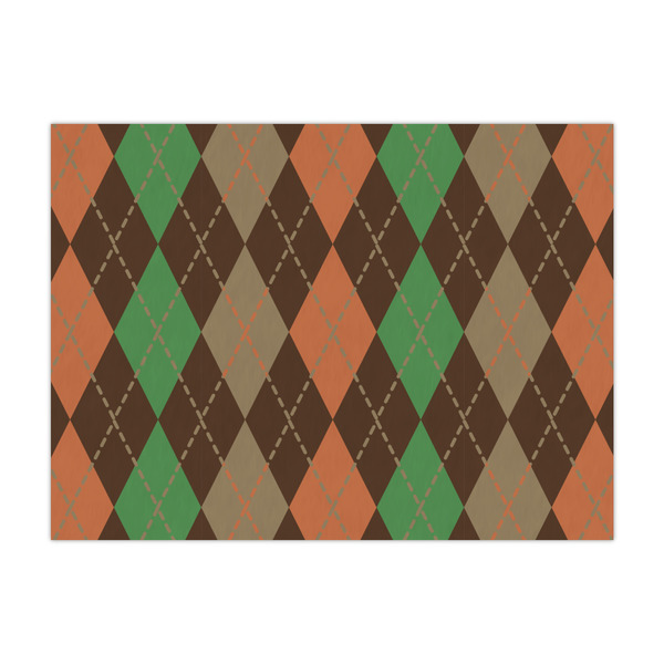 Custom Brown Argyle Tissue Paper Sheets - Large - Heavyweight