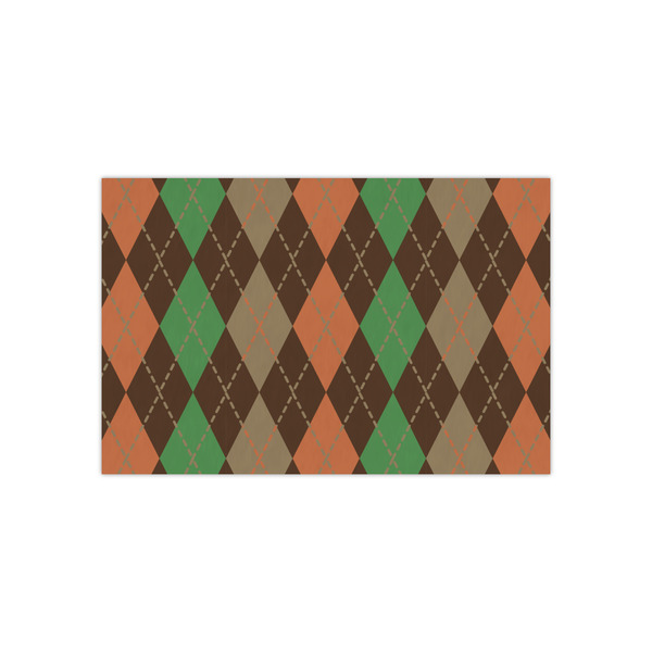 Custom Brown Argyle Tissue Paper Sheets - Small - Heavyweight