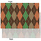 Brown Argyle Tissue Paper - Heavyweight - XL - Front & Back