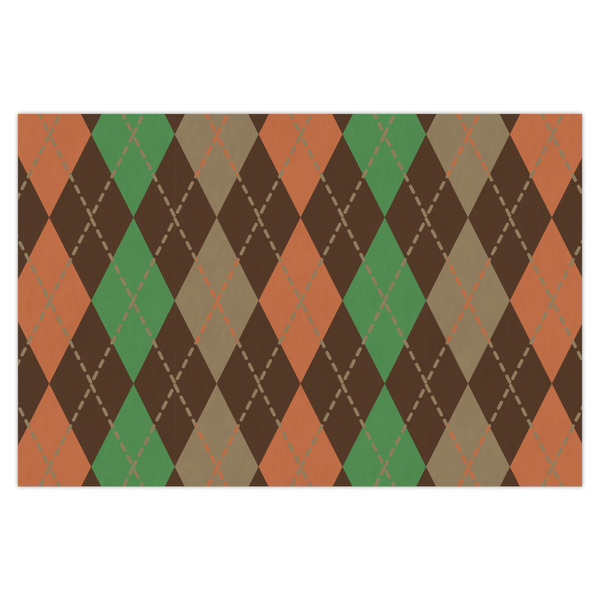 Custom Brown Argyle Tissue Paper Sheets - X-Large - Heavyweight