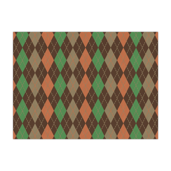 Custom Brown Argyle Large Tissue Papers Sheets - Lightweight