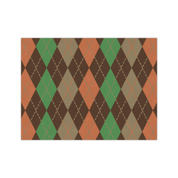 Custom Brown Argyle Tissue Paper Sheets - Medium - Lightweight