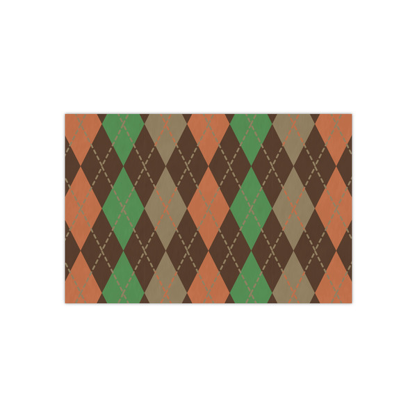 Custom Brown Argyle Tissue Paper Sheets - Small - Lightweight