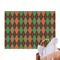 Brown Argyle Tissue Paper Sheets - Main