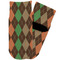 Brown Argyle Toddler Ankle Socks