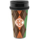 Brown Argyle Acrylic Travel Mug without Handle (Personalized)