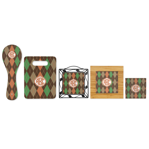Brown Argyle Trivets - All Trivets