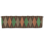 Brown Argyle Valance (Personalized)