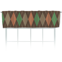 Brown Argyle Valance